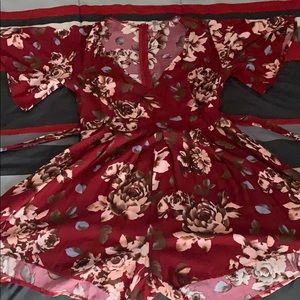 Flowered Romper